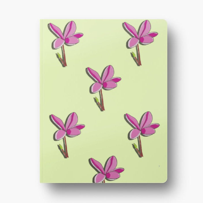 Plumeria Pattern - Blank Notebook