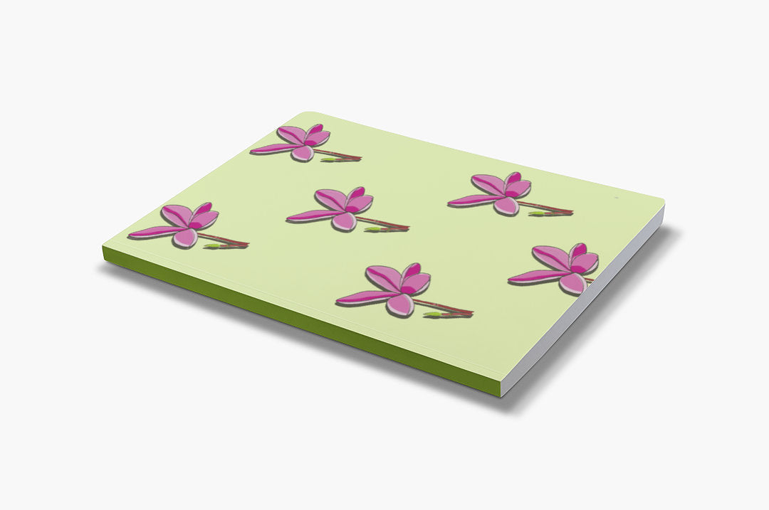 Plumeria Pattern - Blank Notebook