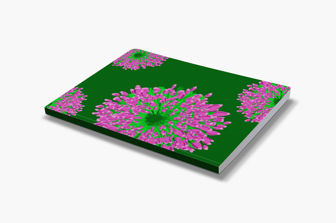 Pink Flower - Blank Notebook